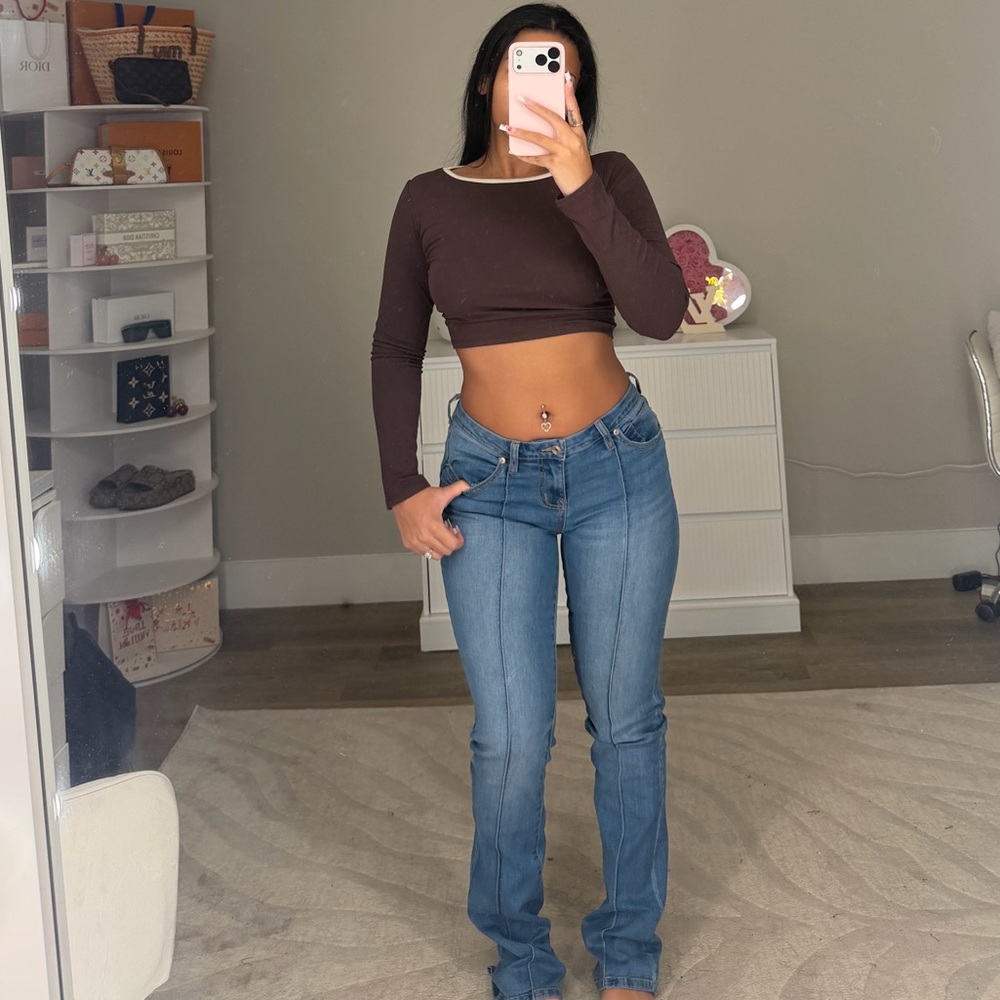Fashion Nova Baseline Low Rise Slim Bootcut Jean